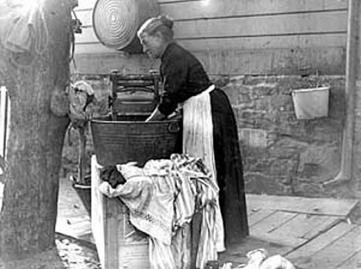 woman washing